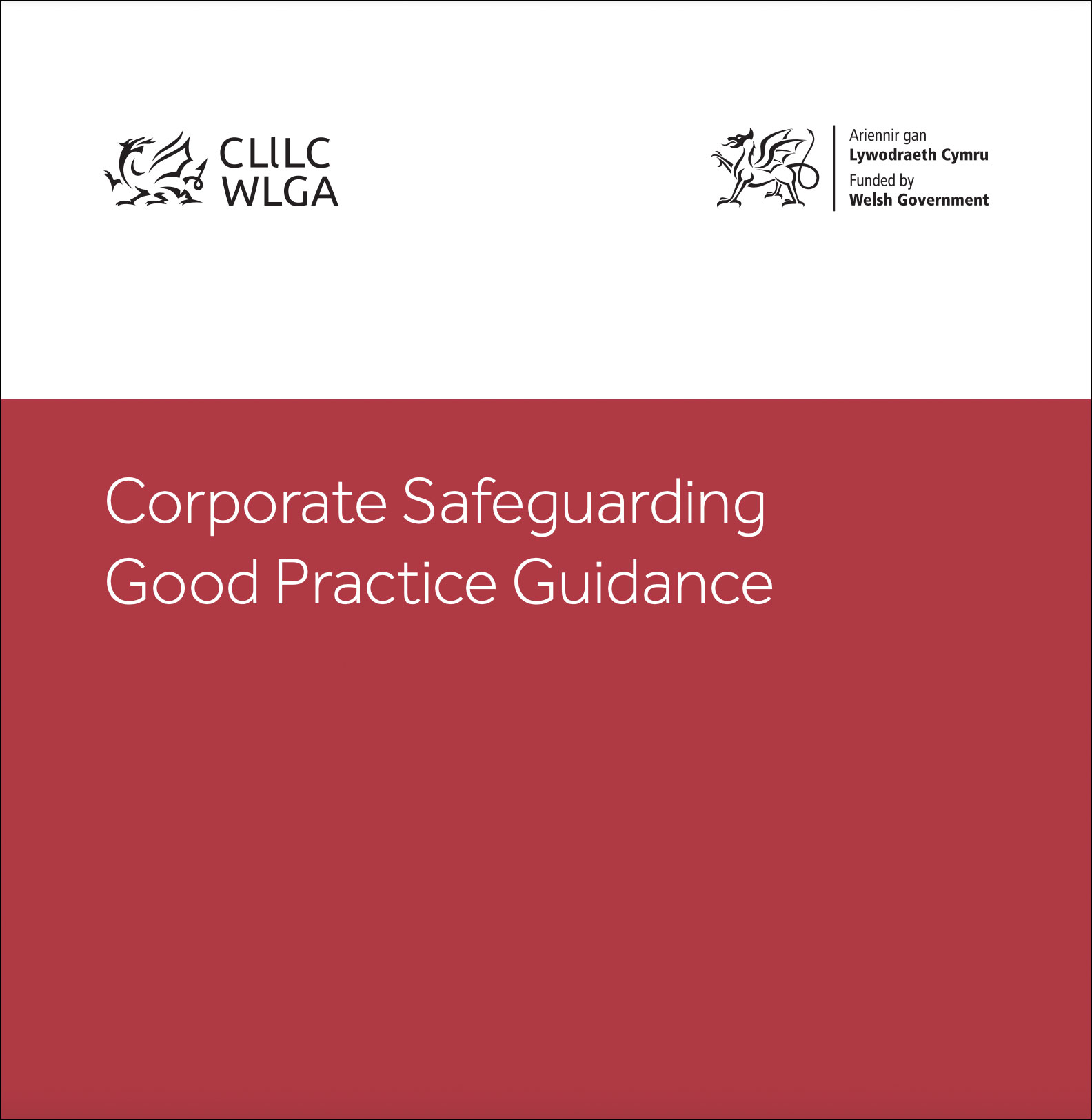 Front cover of the Corporate Safeguarding - Good Practice Guidance document